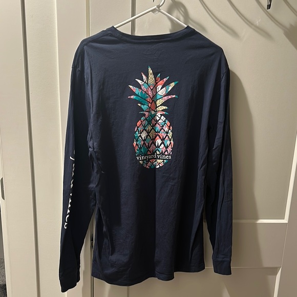 Vineyard Vines Navy Blue Long Sleeve Tee - Picture 3 of 4